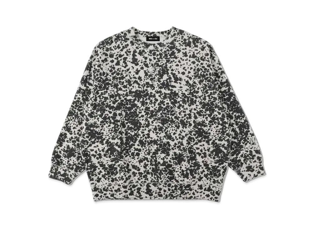 WIND AND SEA SEA (Pattern) Back Pile Crew Neck "Dalmatian"