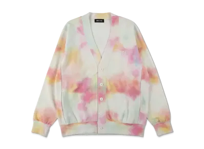 WIND AND SEA SEA (Pattern) Back Pile Cardigan "Tie-Dye(Orange)"