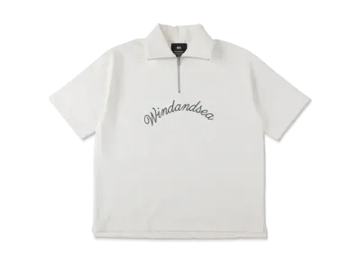 WIND AND SEA WDS Half-Zip Polo Cut-Sewn "White"