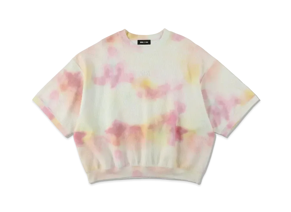 WIND AND SEA SEA (Pattern) Back Pile H/F Cut-Sewn "Tie-Dye(Orange)"