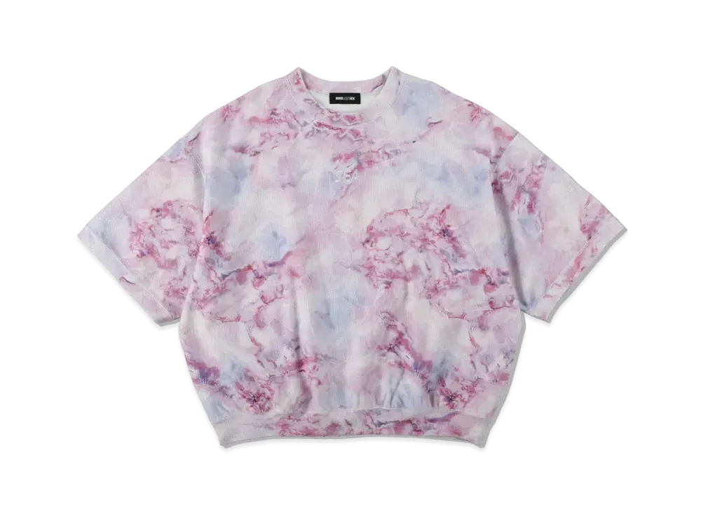 WIND AND SEA SEA (Pattern) Back Pile H/F Cut-Sewn "Tie-Dye(Purple)"