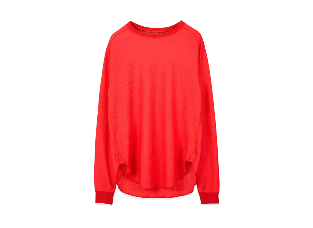 TAIGALIONA WAFFLE L/S TEE "RED"
