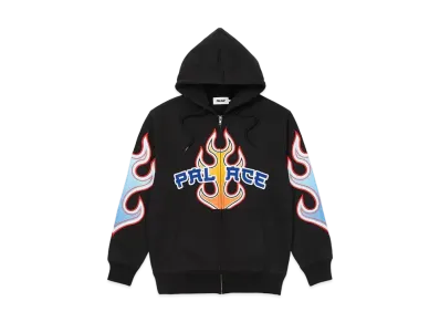 PALACE Flame Zip Hood "Black"