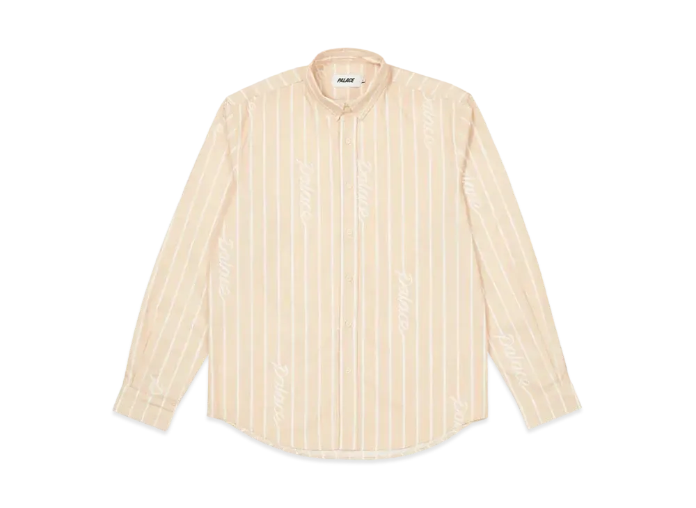 PALACE Hand Stripe Shirt "Tan"