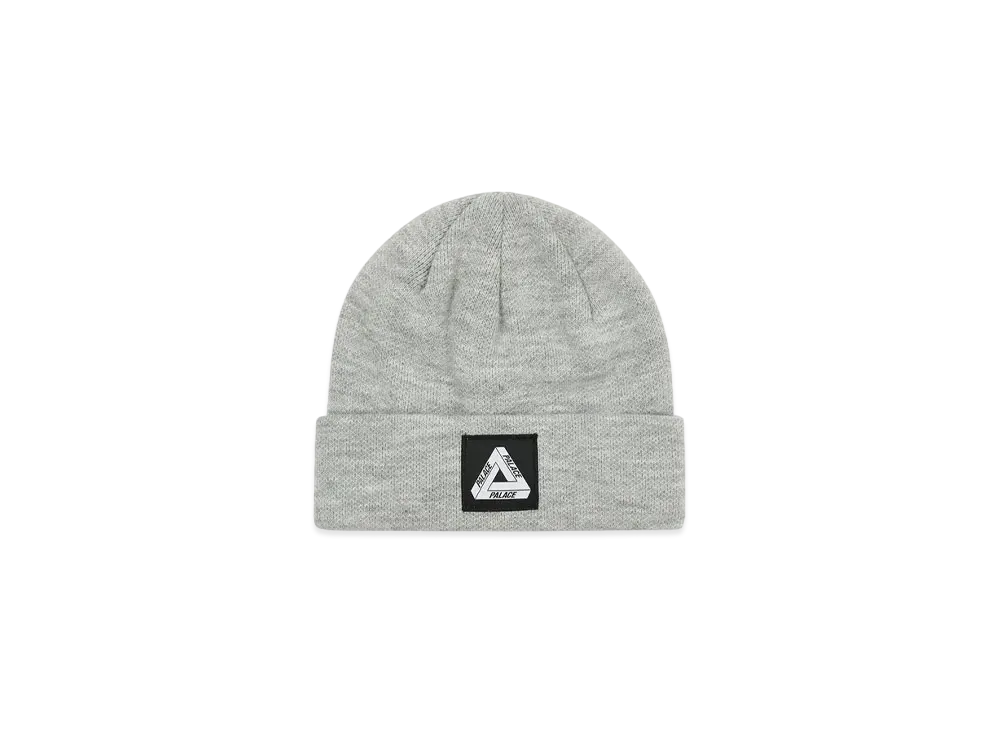 PALACE Tri-Ferg Patch Beanie "Grey Marl"