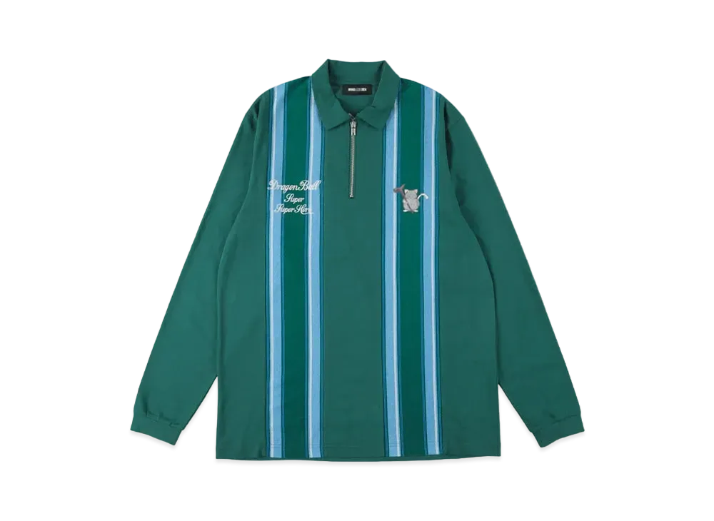WIND AND SEA x DB Stripe Rugby Shirt "Green"