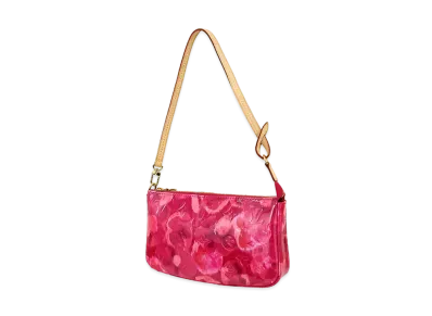 Louis Vuitton Pochette Accessoires Monogram Vernis Ikat Flower "Rose Indien"