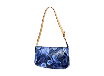 Louis Vuitton Ikat Pochette Accessoires Monogram Vernis "Grand Blue"