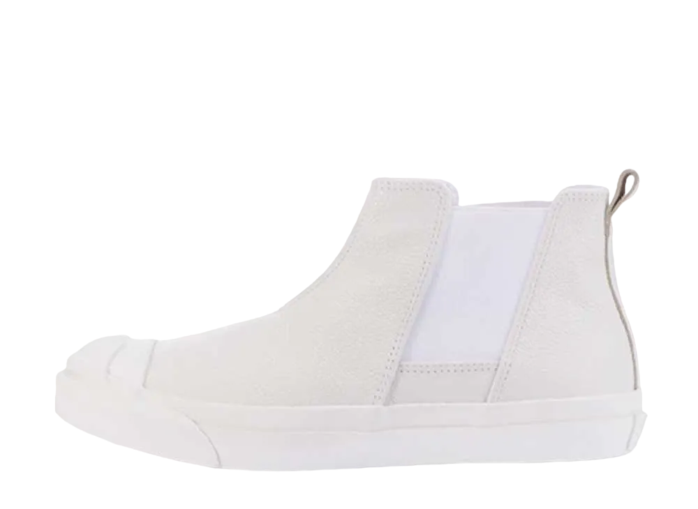 コンバース ジャックパーセル レザー サイドゴア RH "ホワイト"