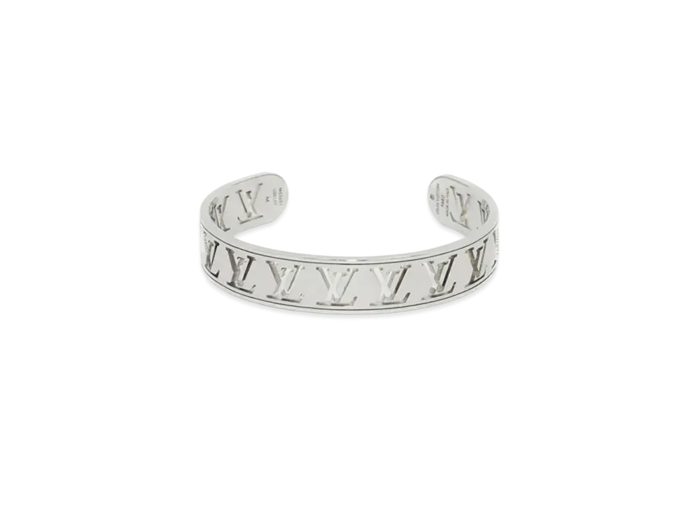 Louis Vuitton Mulch LV Monogram Bracelet "Silver"
