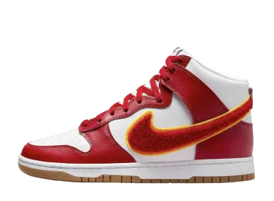ナイキ ダンク ハイ シェニール スウッシュ "ジムレッド"