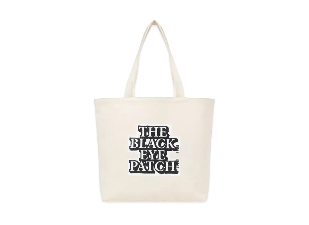 BlackEyePatch OG Label Tote Bag "Off White"