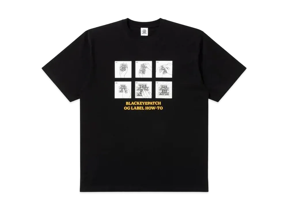 ブラックアイパッチ OG ラベル ハウトゥー Tシャツ "ブラック"