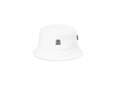 BlackEyePatch OG Label Pile Bucket Hat "White"