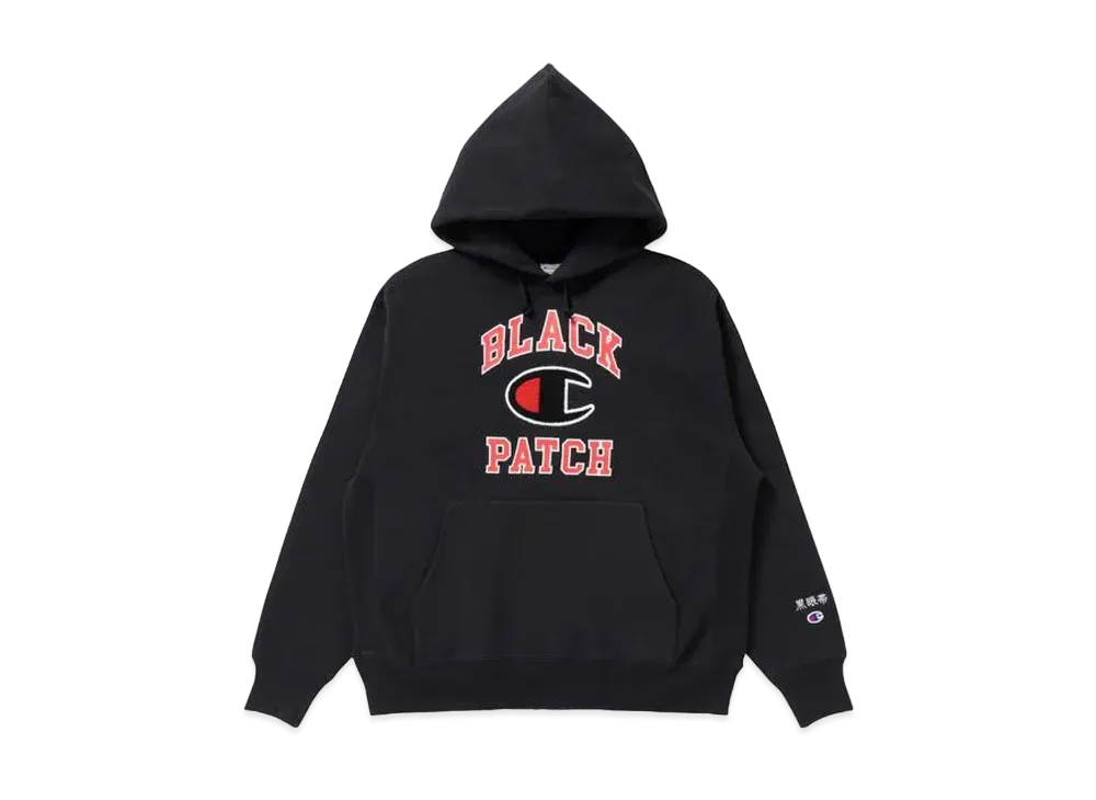 BlackEyePatch Champion Reverse Weave Hooded Sweatshirt "Black"