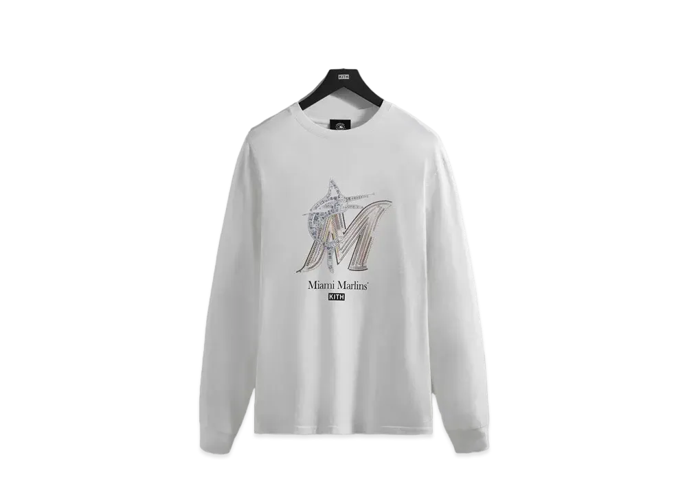 Kith x Rachel Goatley Marlins Long Sleeve Tee "White"