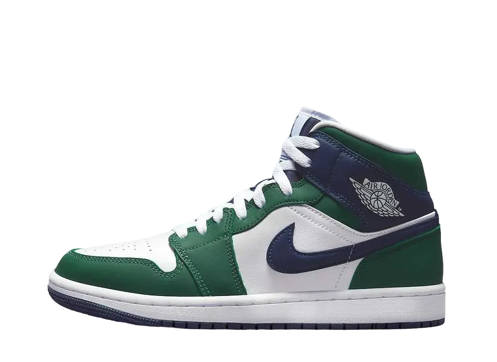 Nike Women's Air Jordan 1 Mid "Navy/Green"
