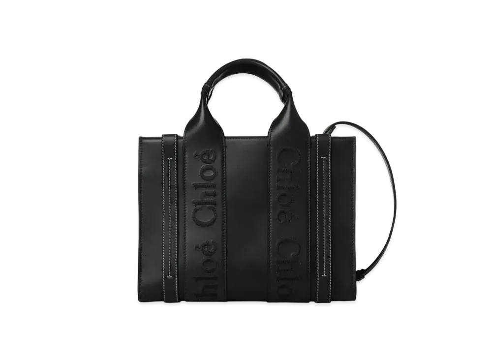 Chloe Small Woody Tote Bag "Black"