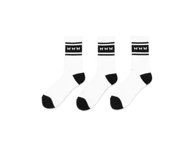 GOD SELECTION XXX Socks (3PIECE 1PACK) GX-S22-SO-03 "White"