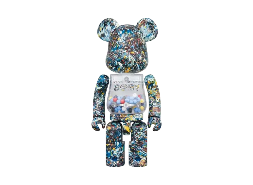 Bearbrick Superalloy MY FIRST B@BY Jackson Pollock Studio Ver.