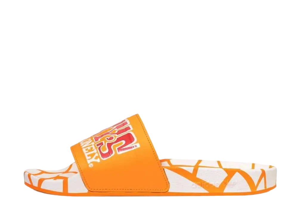 トニーズチョコロンリー × アディダス アディレッタ "オレンジ/ヴィヴィッド レッド/フットウェア ホワイト"