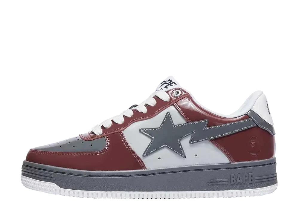 A BATHING APE®︎ BAPE STA "Burgundy/Gray"