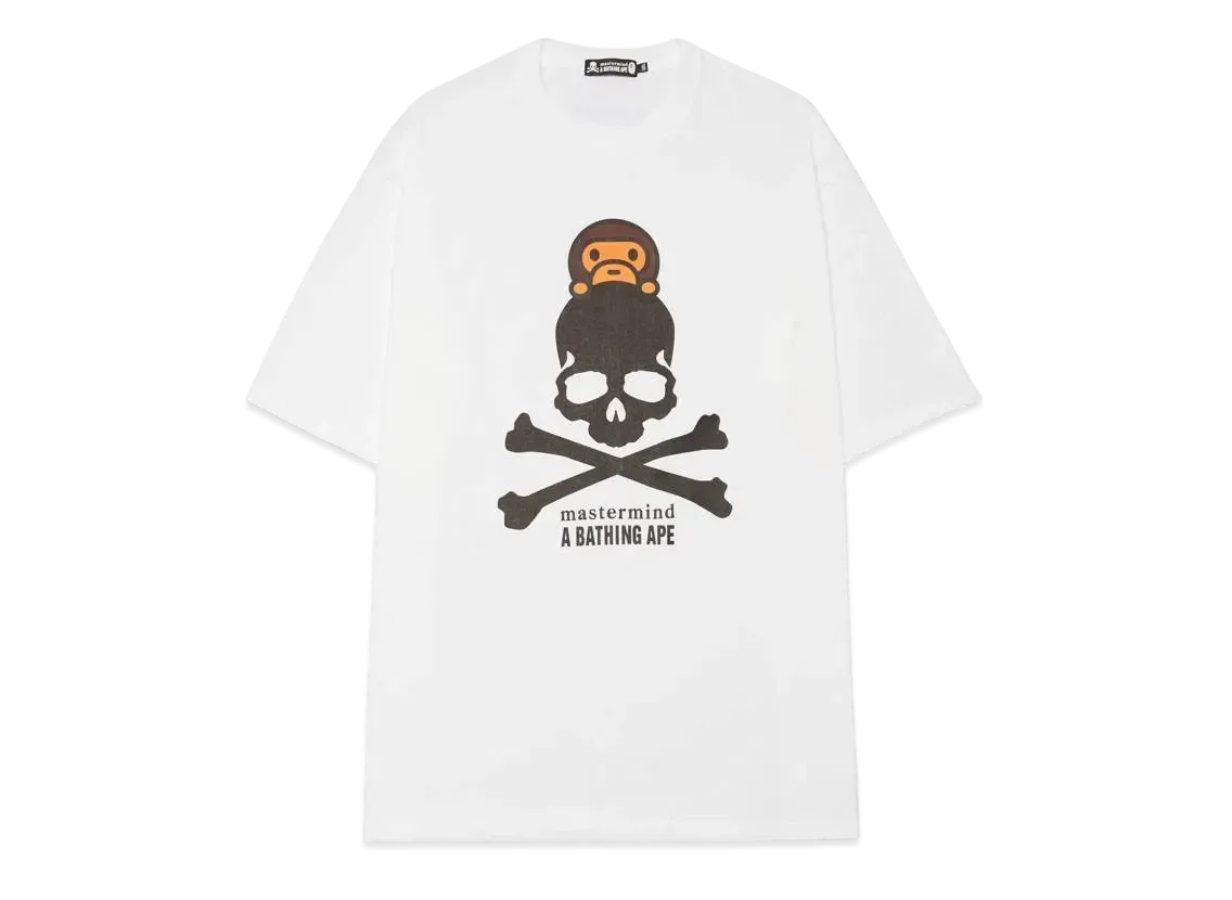A BATHING APE X MMJ BABY MILO TEE "White"