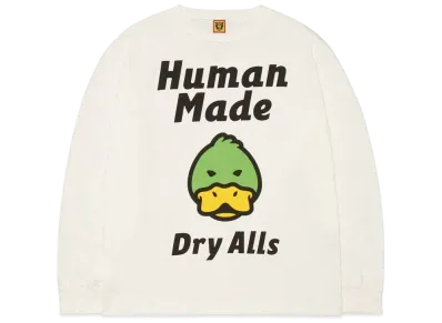 HUMAN MADE L/S T-SHIRT "White"