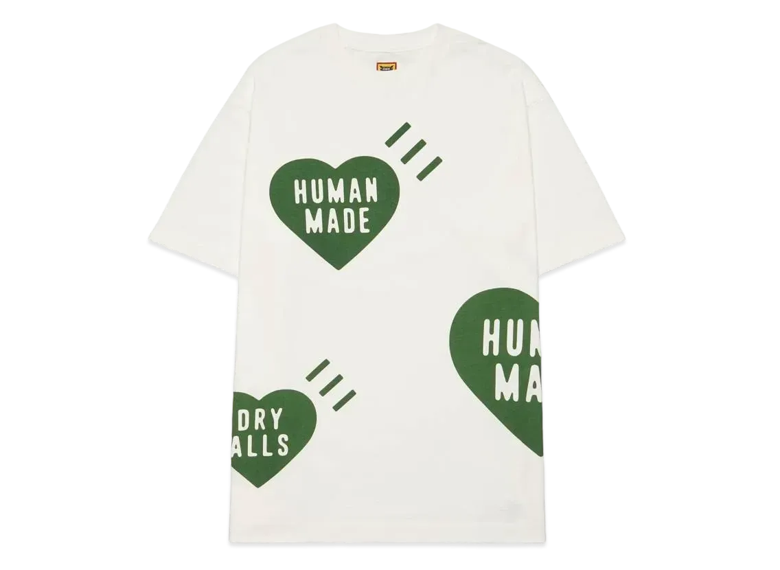 HUMAN MADE BIG HEART T-SHIRT "Green"