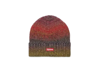 Supreme Gradient Stripe Beanie "Red"