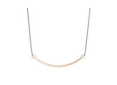 Tiffany & Co. T Extra Large Smile Pendant 18K "Rose Gold"