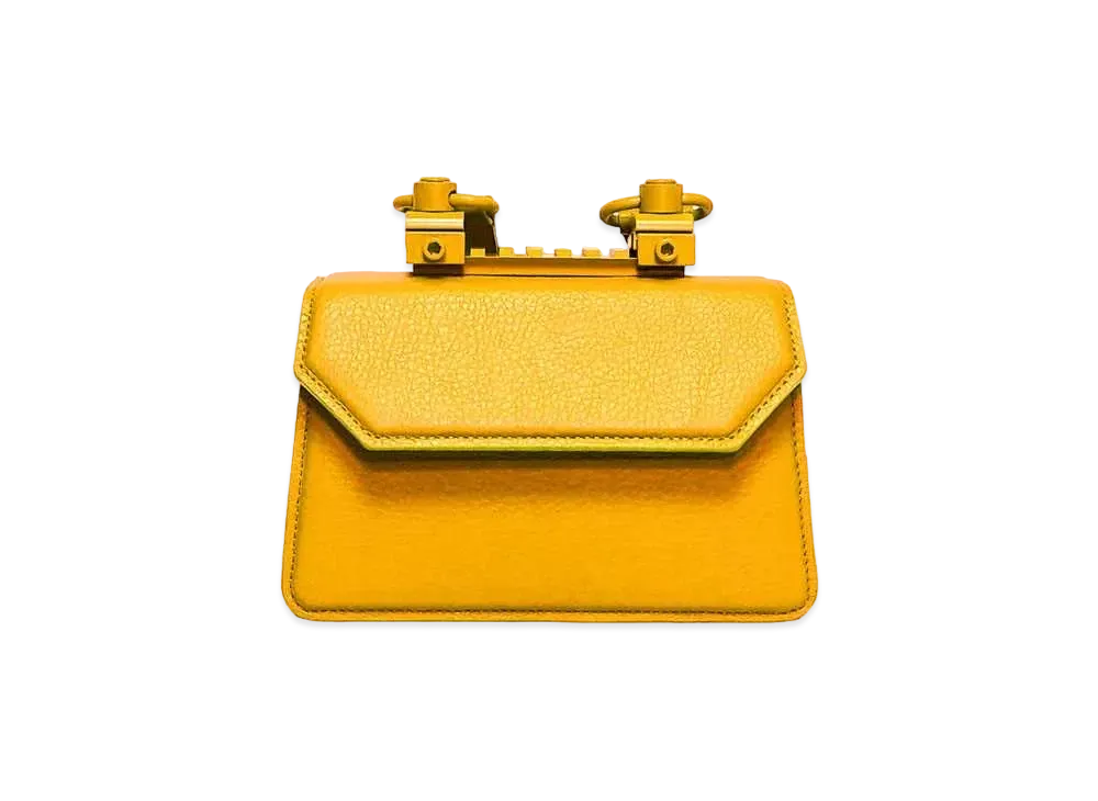 GANIKAWA GIB-01 HAND BAG(M) "YELLOW"