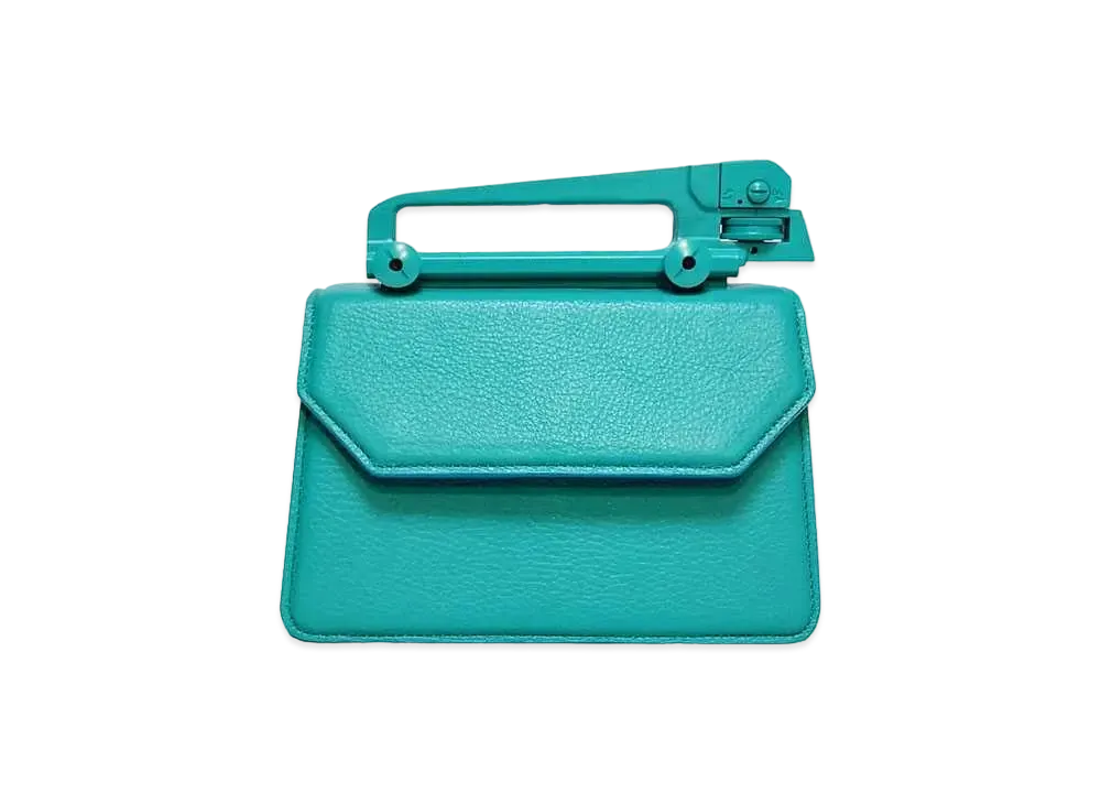 GANIKAWA GIB-01 HAND BAG(L) "TURQUOISE"