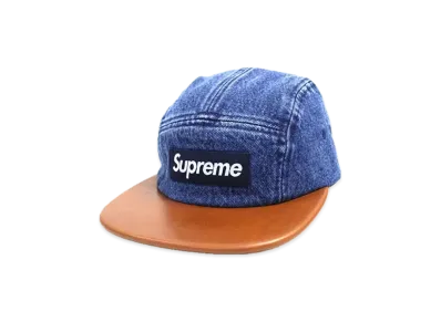 Supreme Denim Leather Visor "Denim"