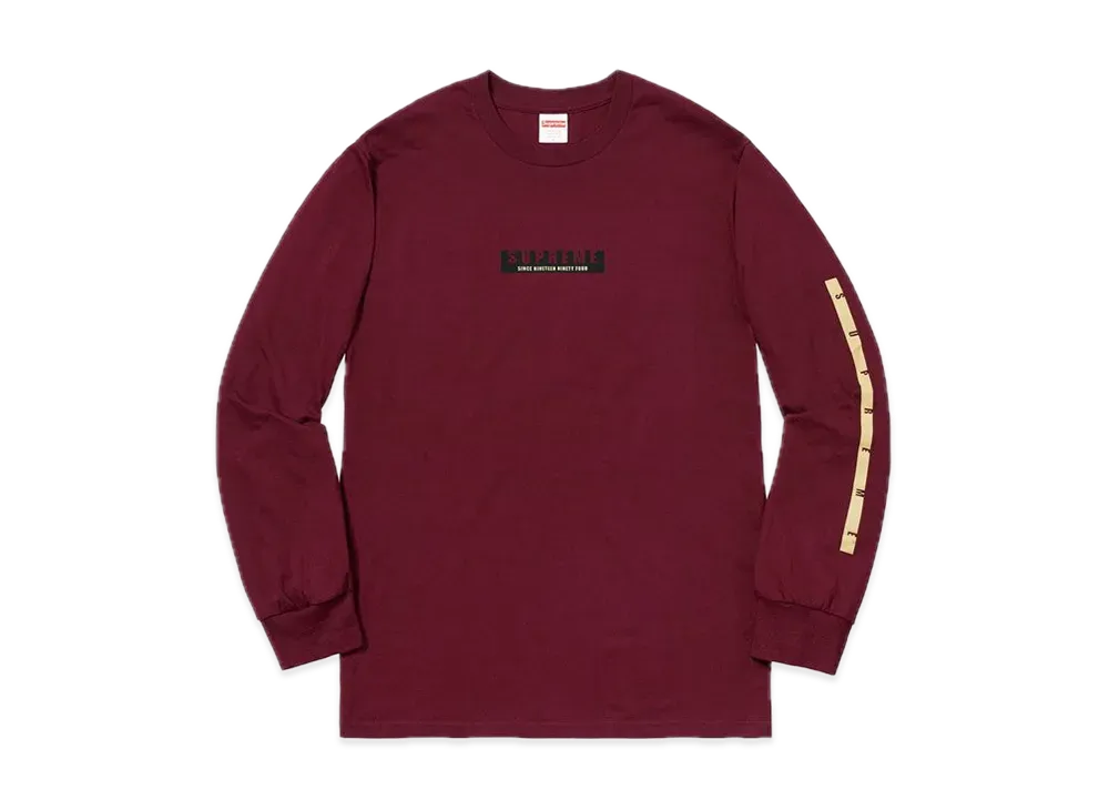 Supreme 1994 L/S Tee "Burgundy"