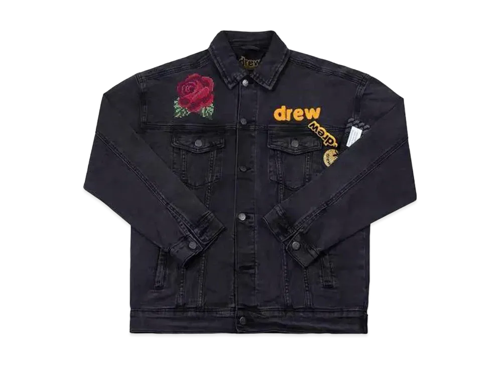 drew house Hearty Trucker Jacket  "Black"