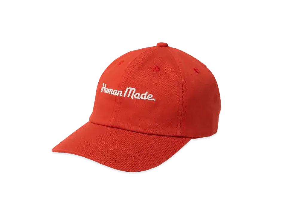 HUMAN MADE 6 PANEL TWILL CAP #3 "Red"