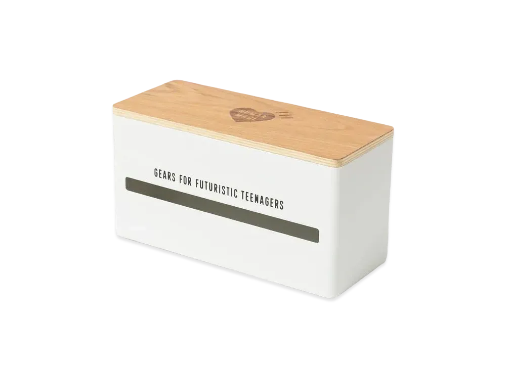 HUMAN MADE DOUBLE SIDED TISSUE CASE "White"