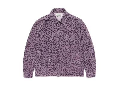 WACKO MARIA Suede Leather Trucker Jacket #2 "Purple"