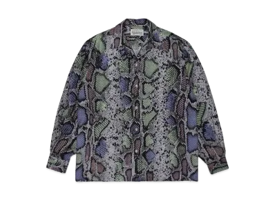 WACKO MARIA Python Open Collar Shirt "Gray"