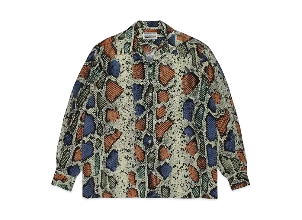 Lワコマリア　オープンカラーシャツ　パイソン　python 中古・古着通販】WACKO MARIA (ワコマリア) PYTHON OPEN COLLAR