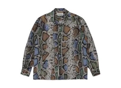 WACKO MARIA Python Open Collar Shirt "Beige"