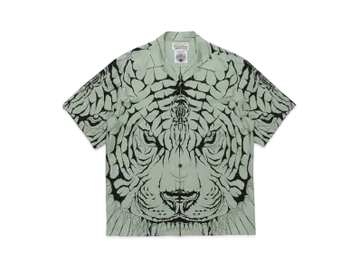 WACKO MARIA Wolf`s Head / Hawaiian Shirt "Khaki"