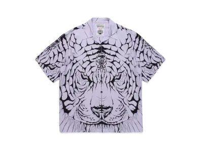 WACKO MARIA Wolf`s Head / Hawaiian Shirt "Purple"
