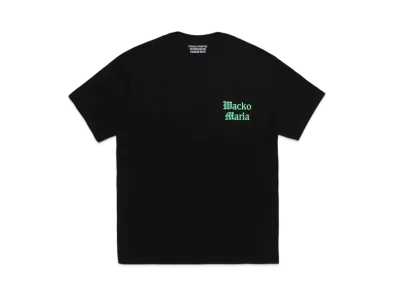 WACKO MARIA Crew Neck T-Shirt "Black Green"