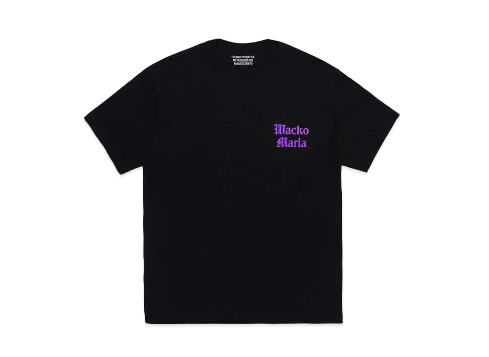 WACKO MARIA Crew Neck T-Shirt "Black Purple"