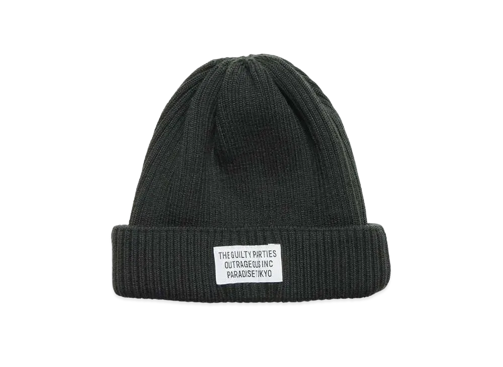WACKO MARIA Knit Watch Cap #2 "Olive"