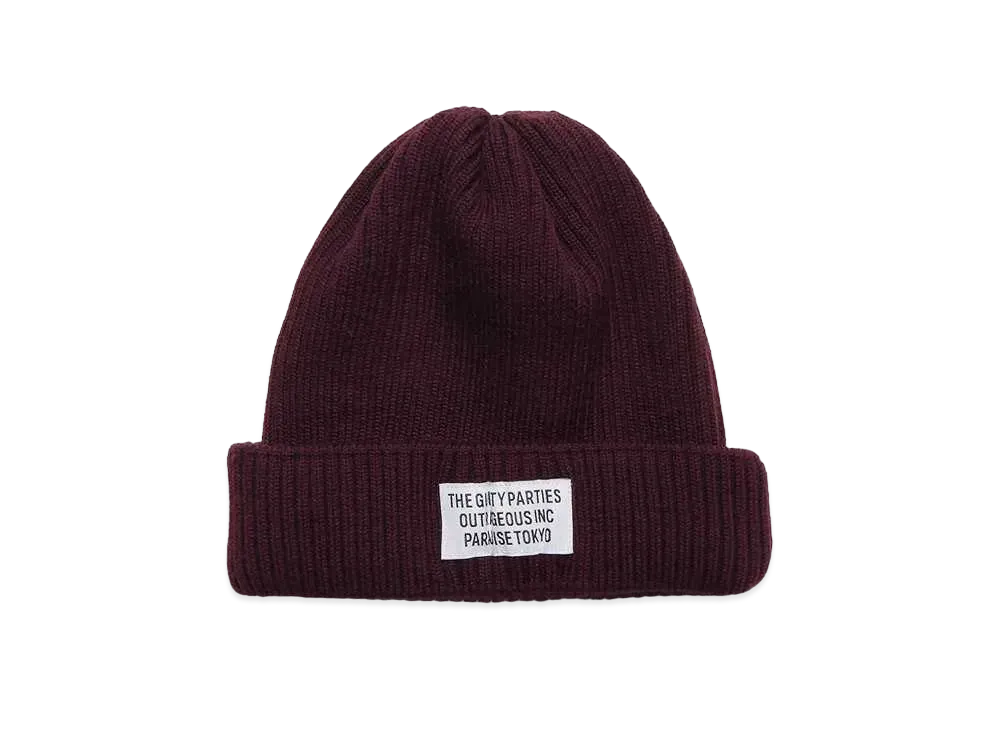 WACKO MARIA Knit Watch Cap #2 "Burgundy"