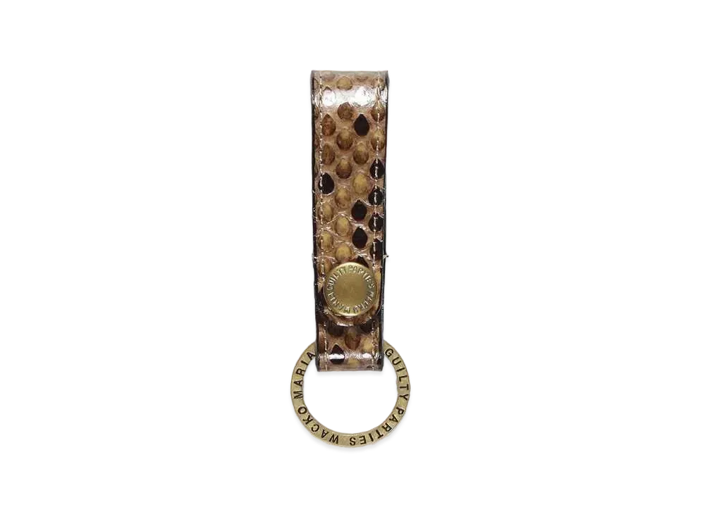 WACKO MARIA Python Leather Key Holder "Beige"