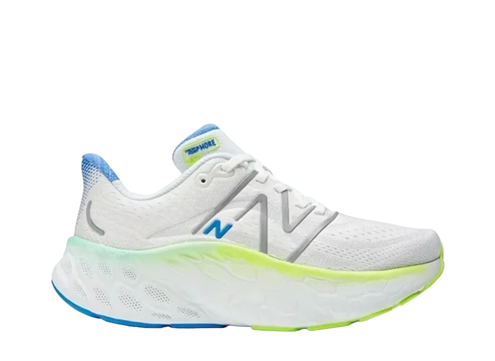 ニューバランス ウィメンズ フレッシュフォーム X モア V4 "ホワイト/グリーン"